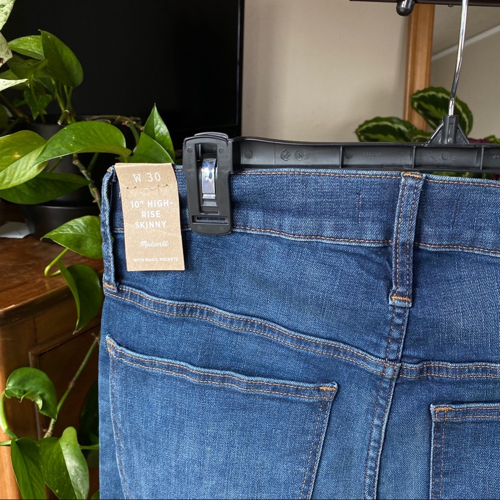 NWT | Madewell | 10in High Rise Skinny Denim - Picture 7 of 14